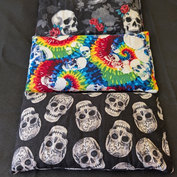 Hand Crafted Other - Set Of 3 Hand Crafted Skull Patterned Hot/Cold Packs